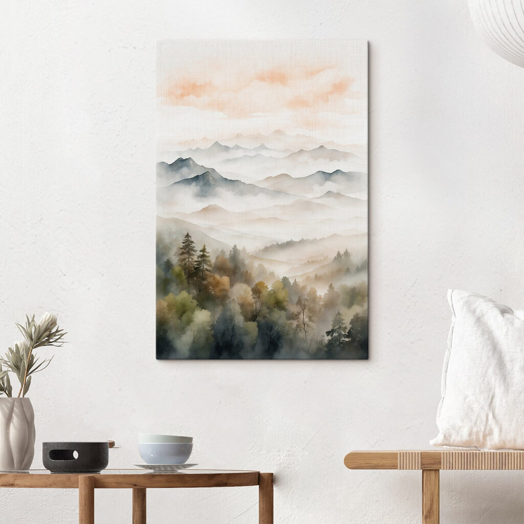 Bergtal unter Aprikosenhimmel — Interieur 3