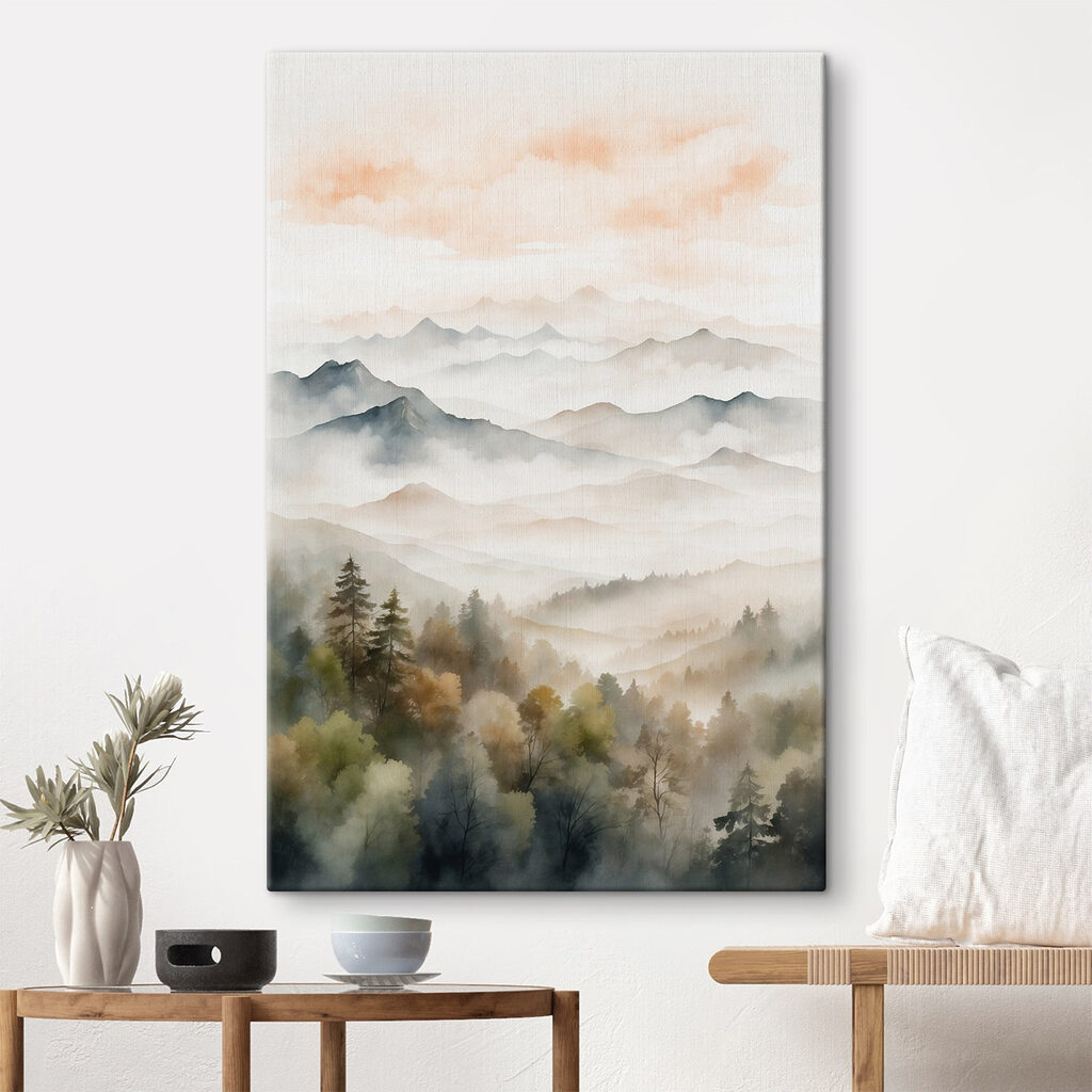 Bergtal unter Aprikosenhimmel — Interieur 1