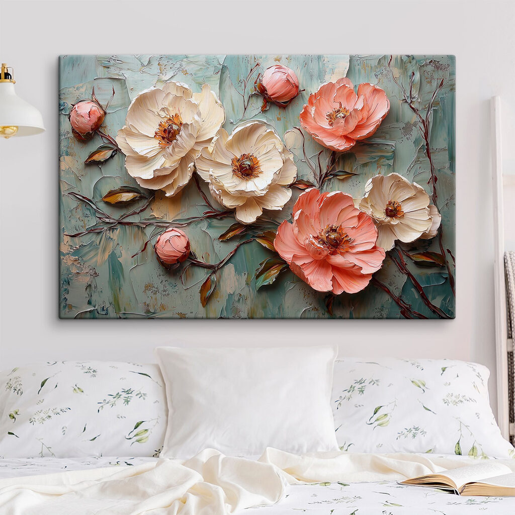 Rosen auf verwittertem Grün — Interieur 1