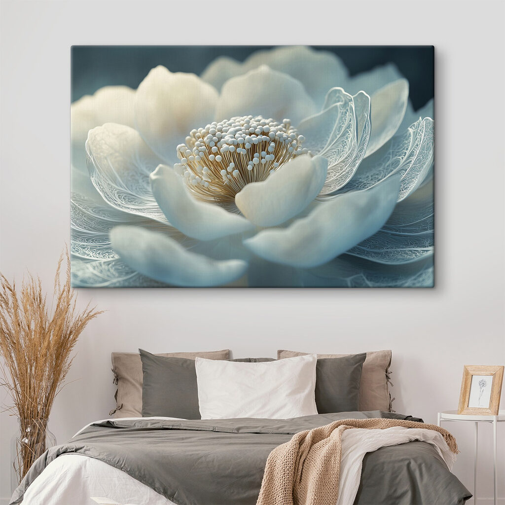 Weiße Blüte, hauchfeine Adern — Interieur 2