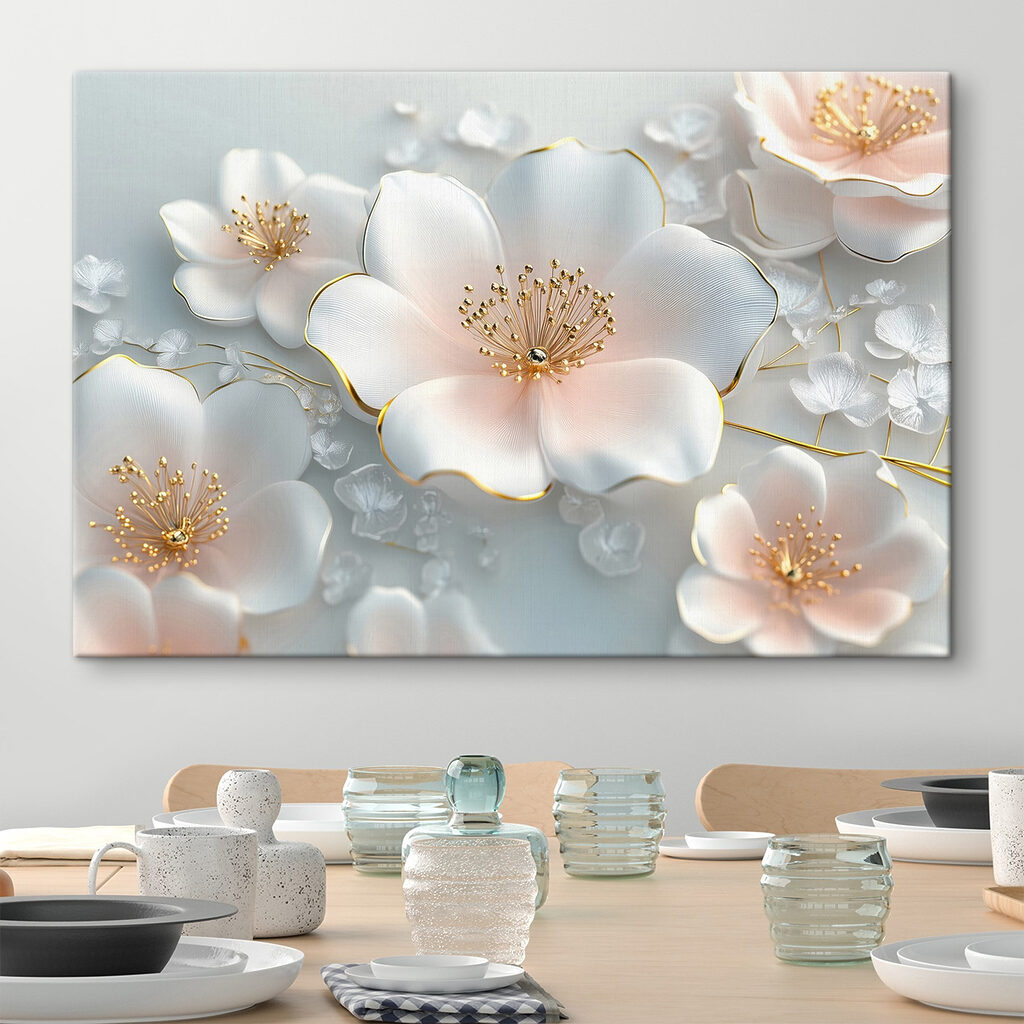 Blüten mit goldenen Staubgefäßen — Interieur 1