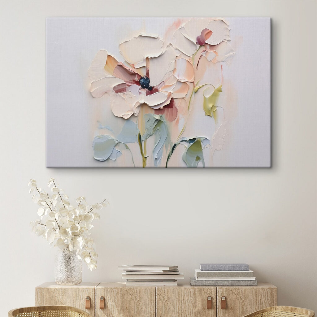 Pastellblüten auf hellem Grund — Interieur 2