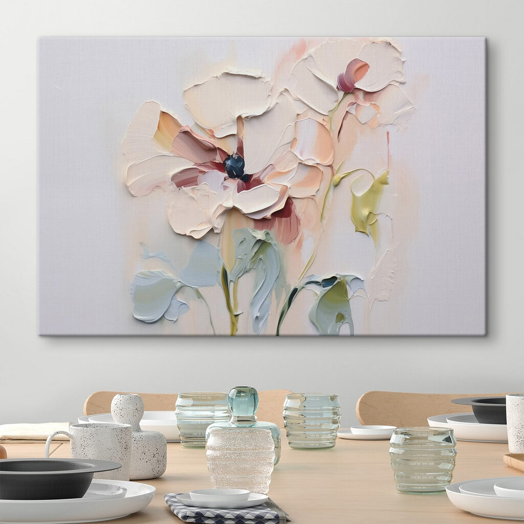 Pastellblüten auf hellem Grund — Interieur 1
