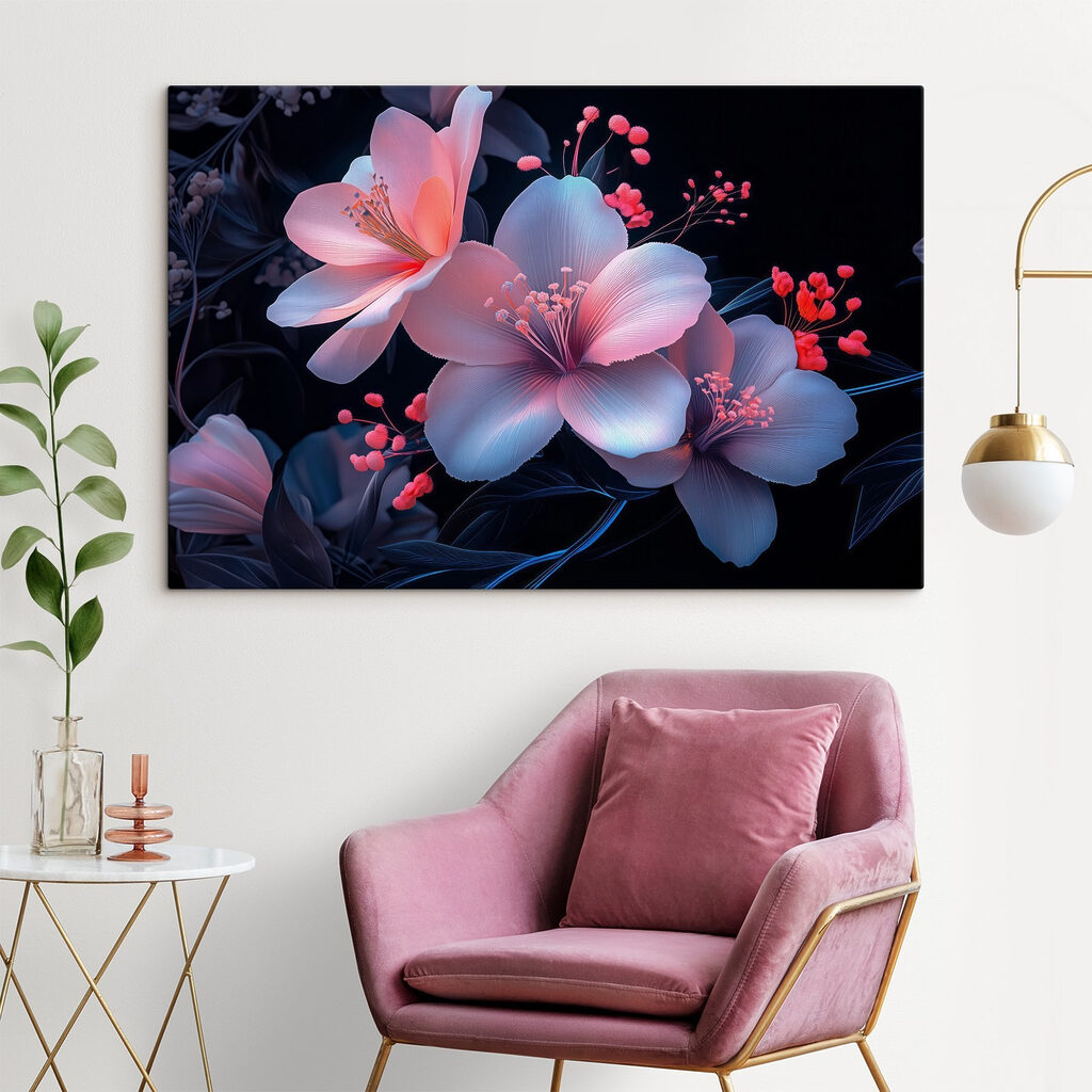 Blüten an nachtblauen Zweigen — Interieur 1