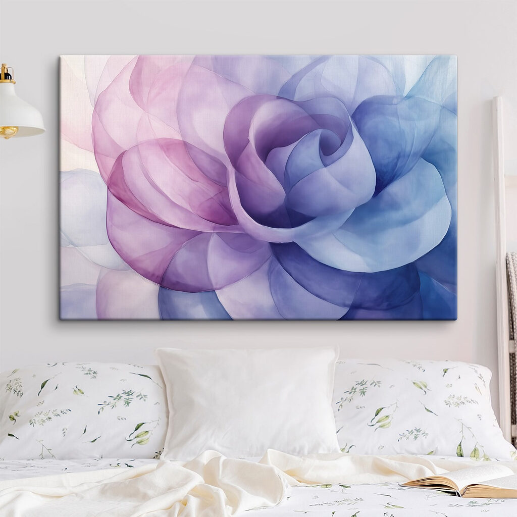 Rose in durchscheinendem Violett — Interieur 2