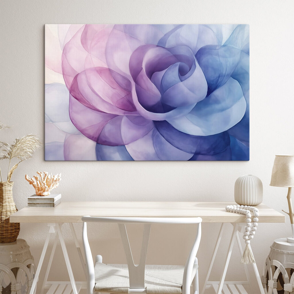 Rose in durchscheinendem Violett — Interieur 3