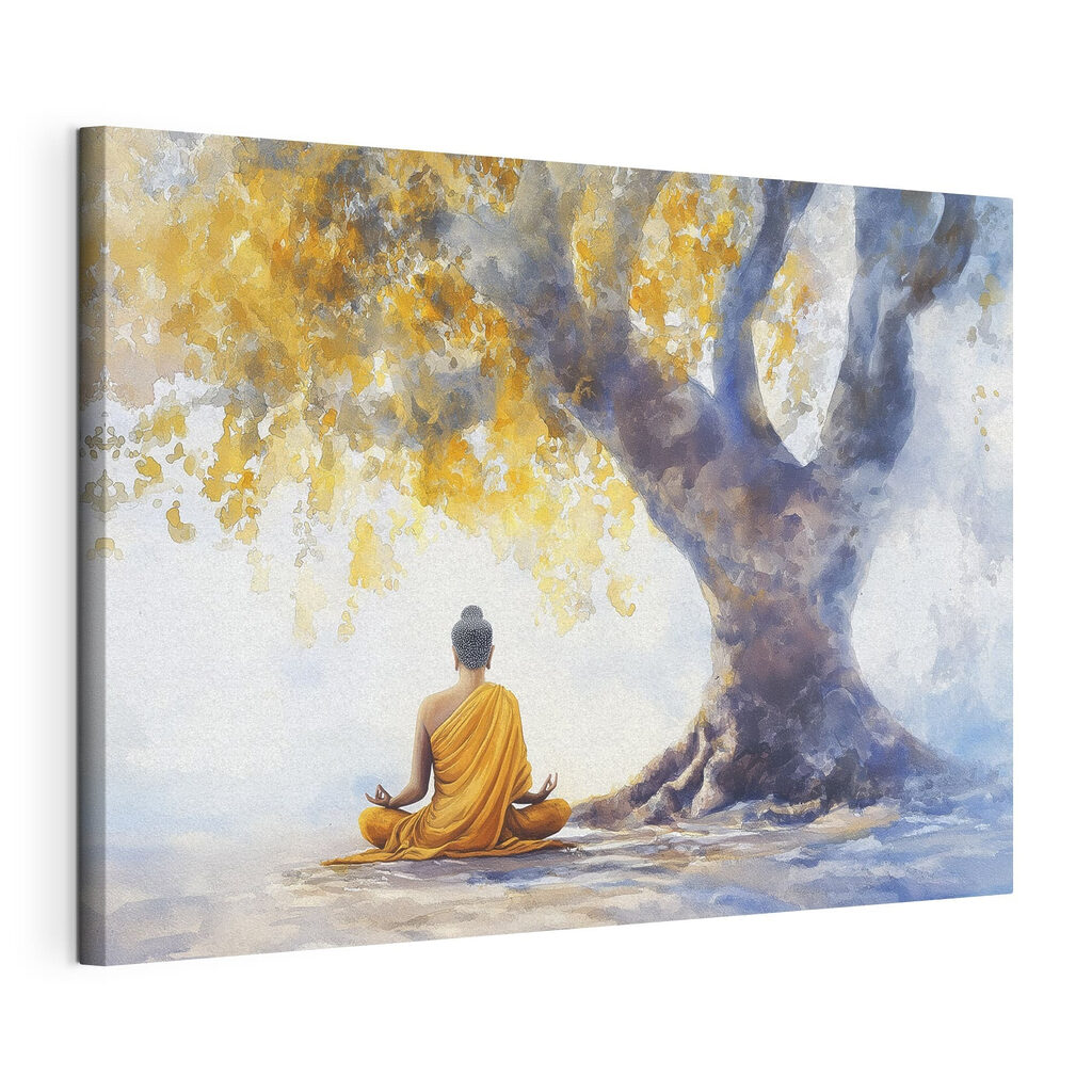 Meditation unter goldenem Baum — Produktansicht
