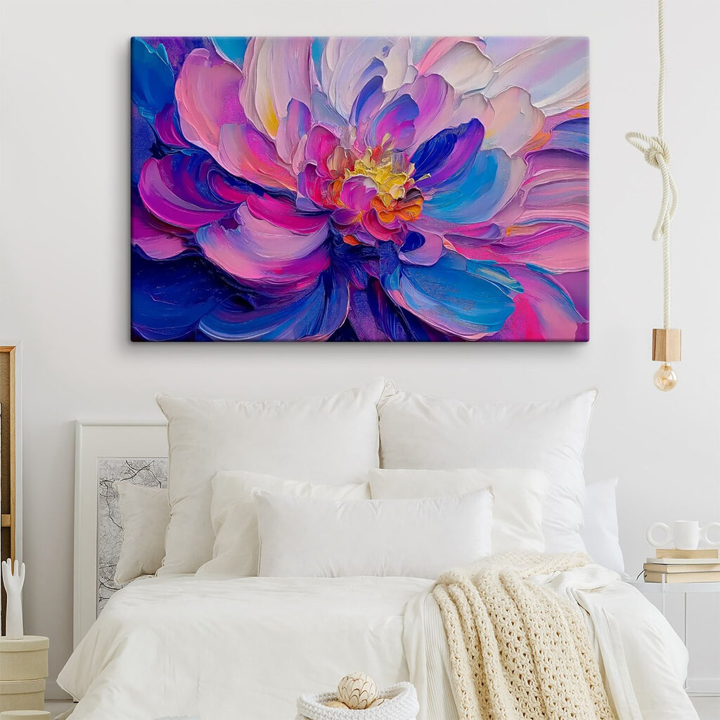 Pfingstrose in violetten Farbströmen — Interieur 1