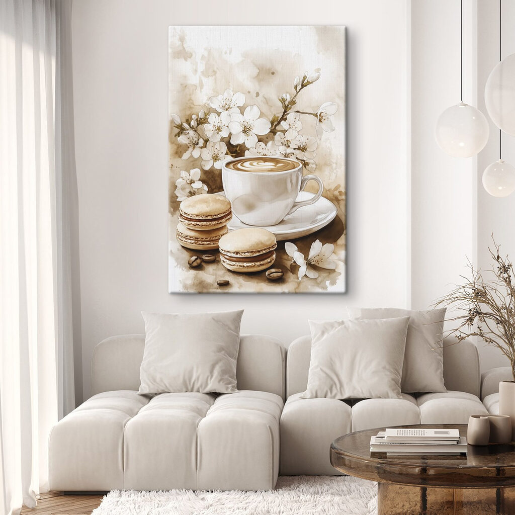 Zwei Macarons neben Kaffee — Interieur 2