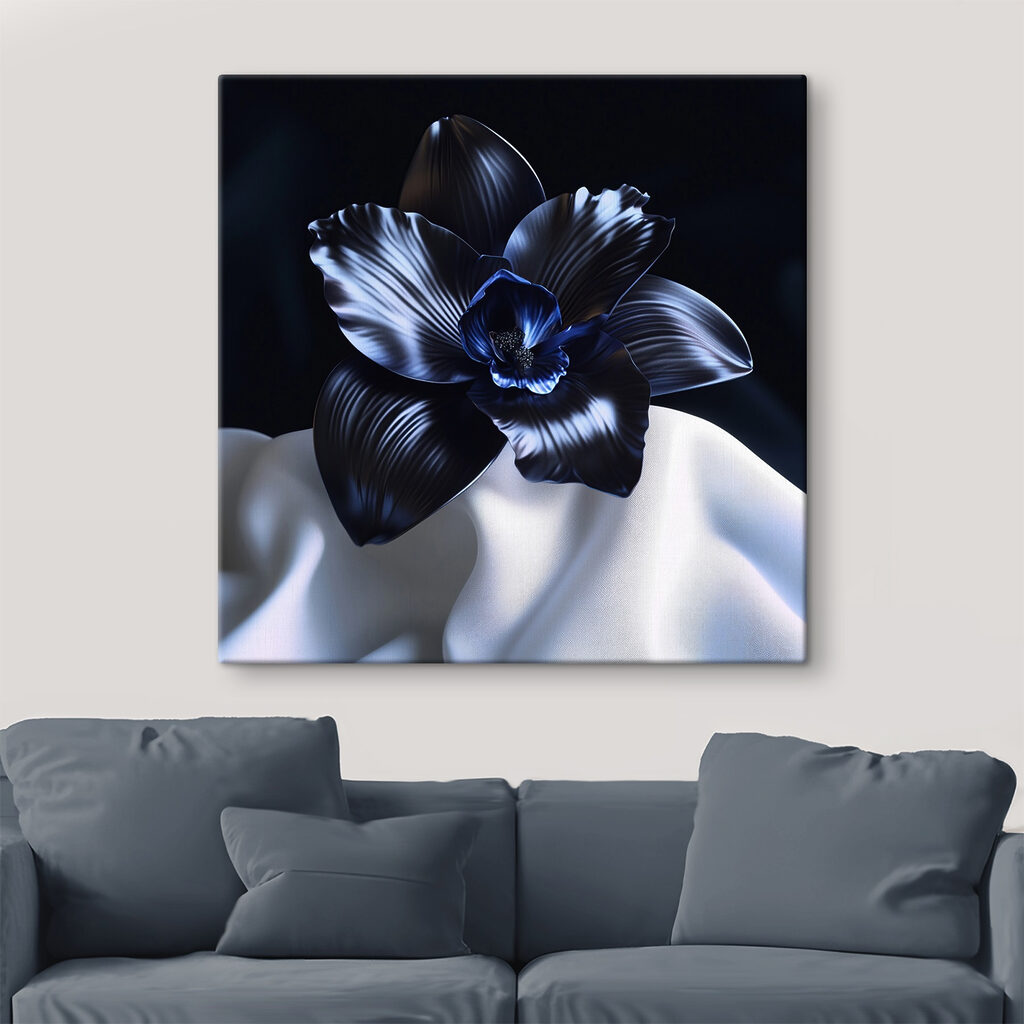Orchidee auf weißen Falten — Interieur 3