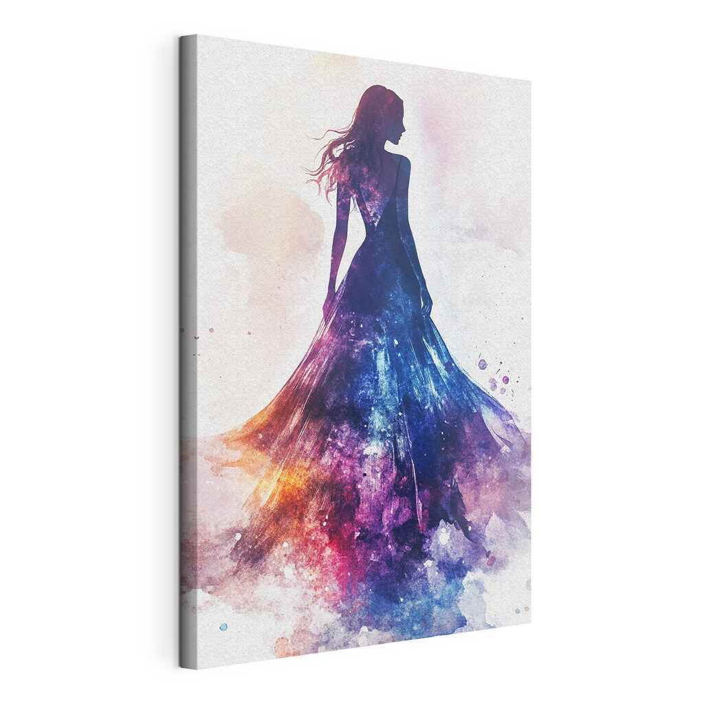 Kleid aus Sternenaquarell — Produktansicht