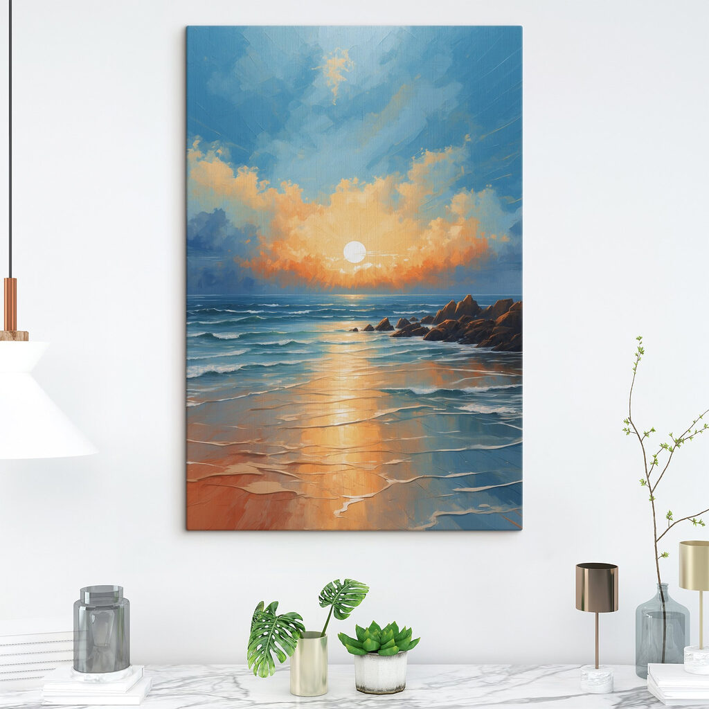 Abendsonne über türkisfarbener Brandung — Interieur 1
