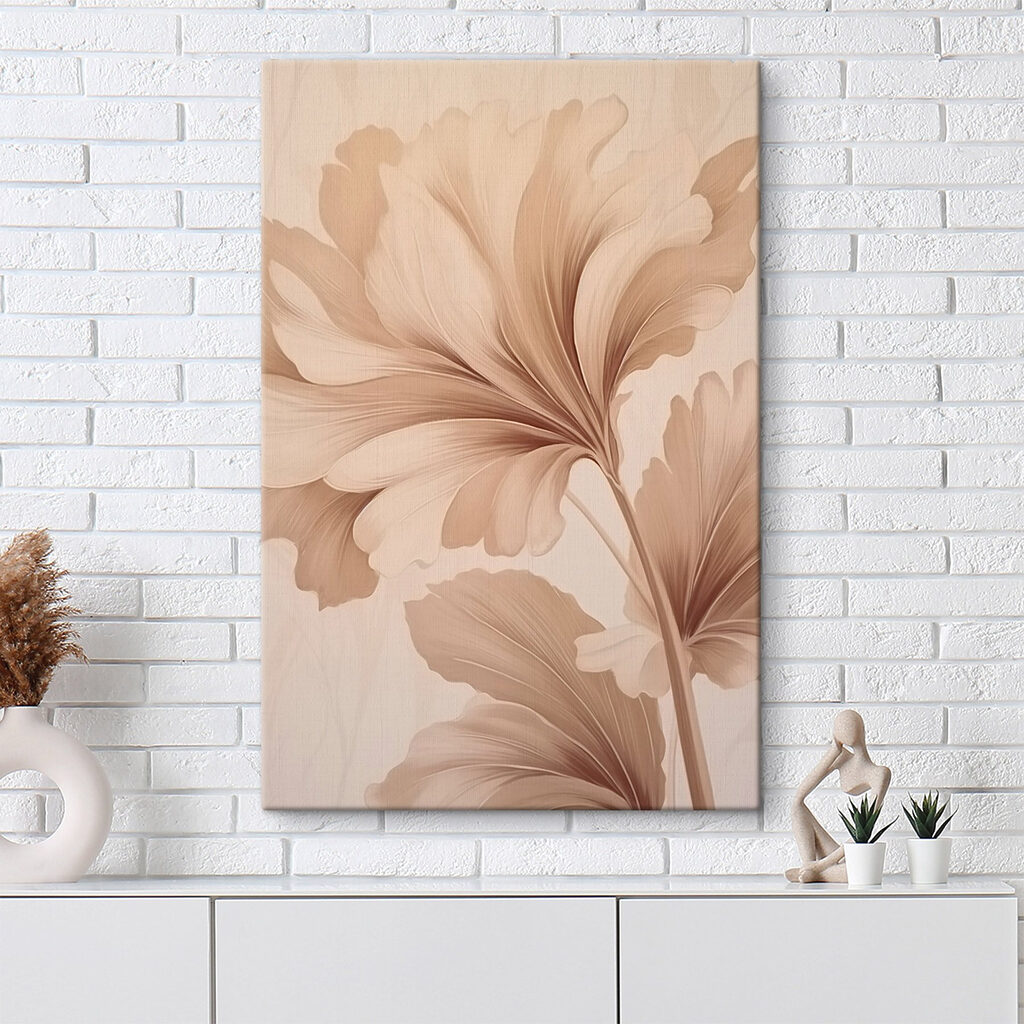 Sandfarbene Blüte mit Falten — Interieur 2