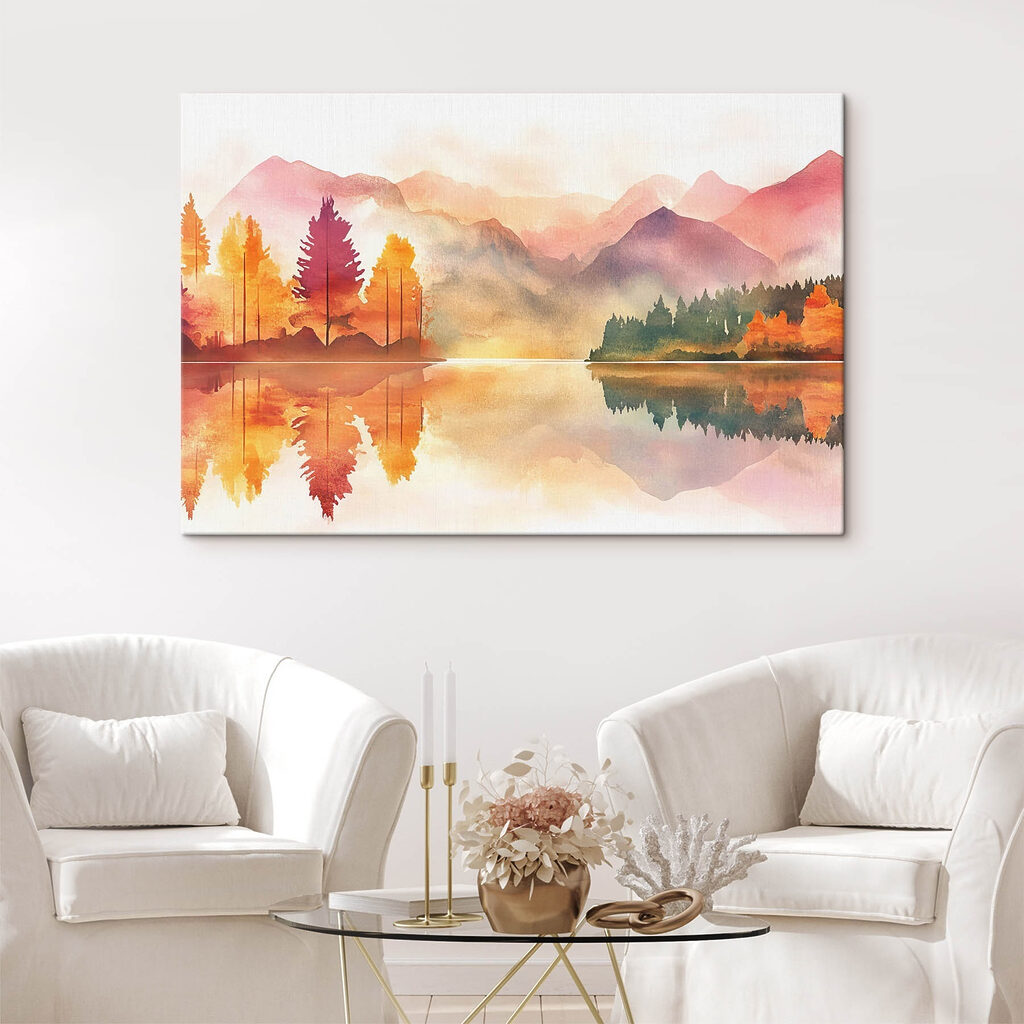 Herbstwald im Bergsee — Interieur 1