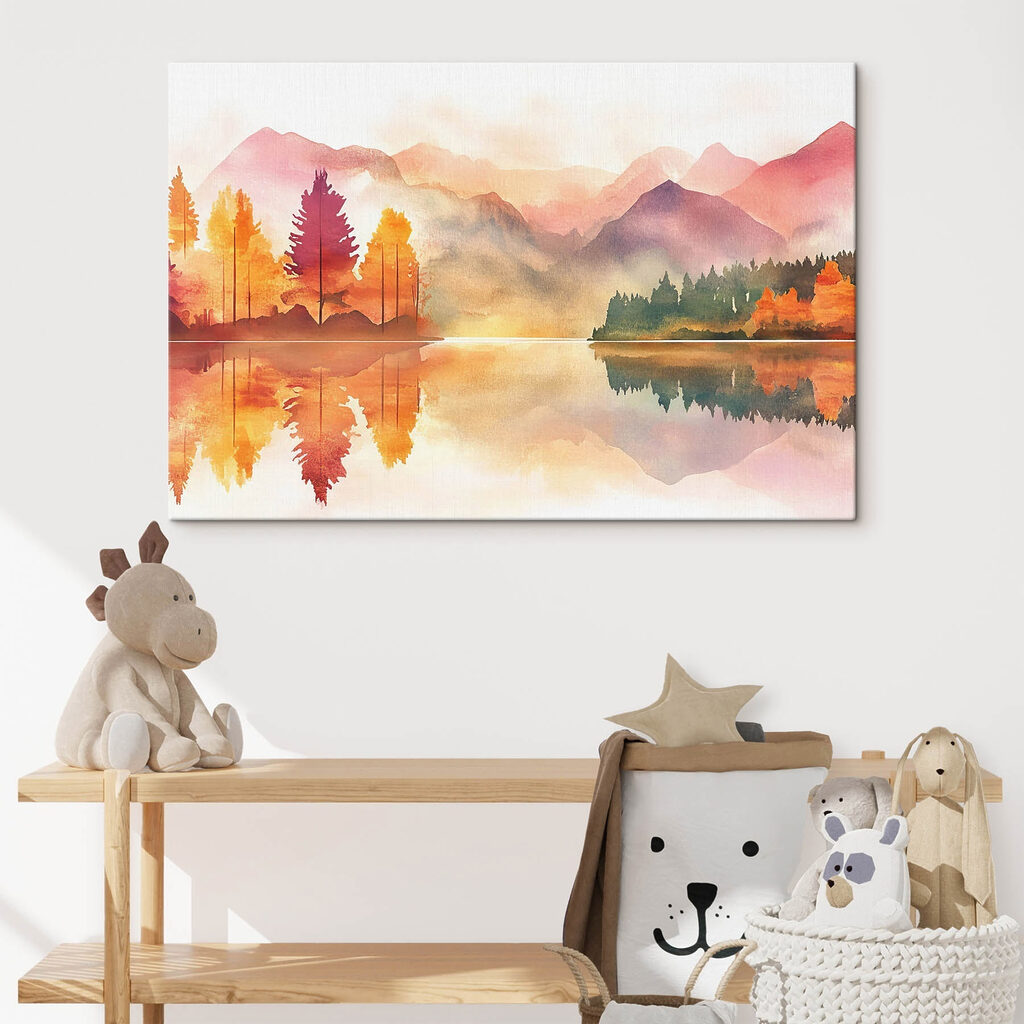 Herbstwald im Bergsee — Interieur 2