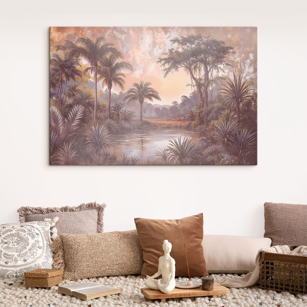 Tropenfluss im Morgenrosa — Interieur 1