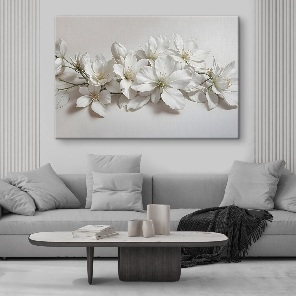 Stiller weißer Blütenzweig — Interieur 1