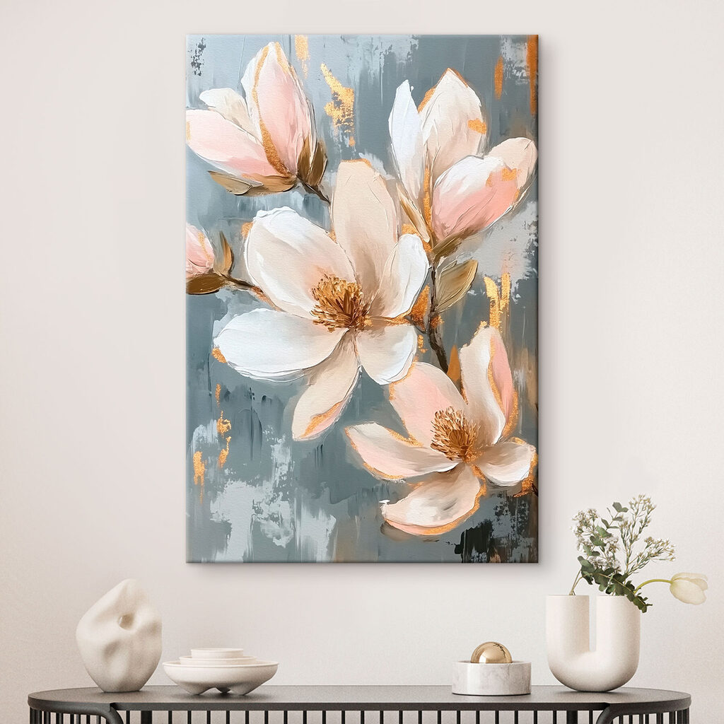 Magnolie auf Blaugrau — Interieur 1