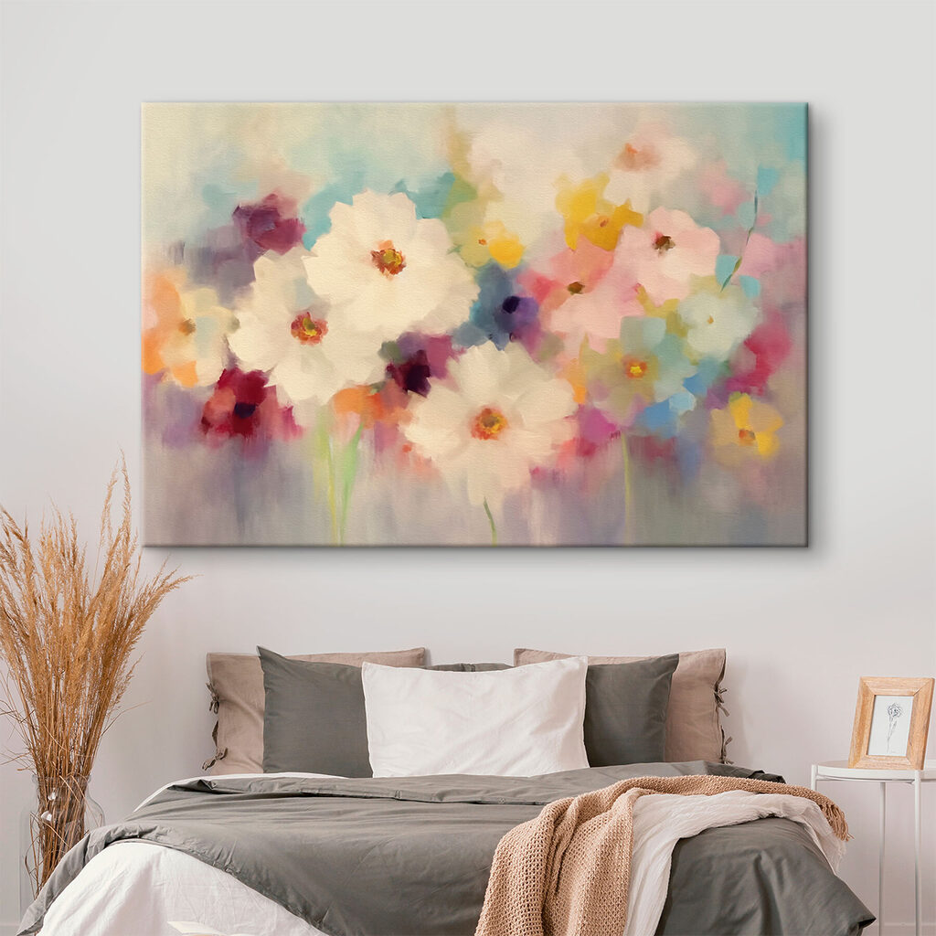 Sommerblumen in zarten Farbflecken — Interieur 1