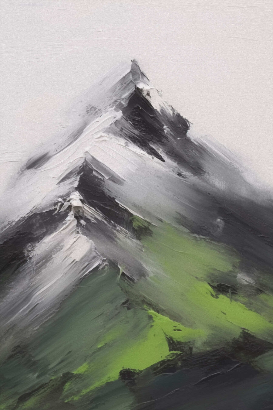 Bergkamm mit grünen Hängen — ganzes Design