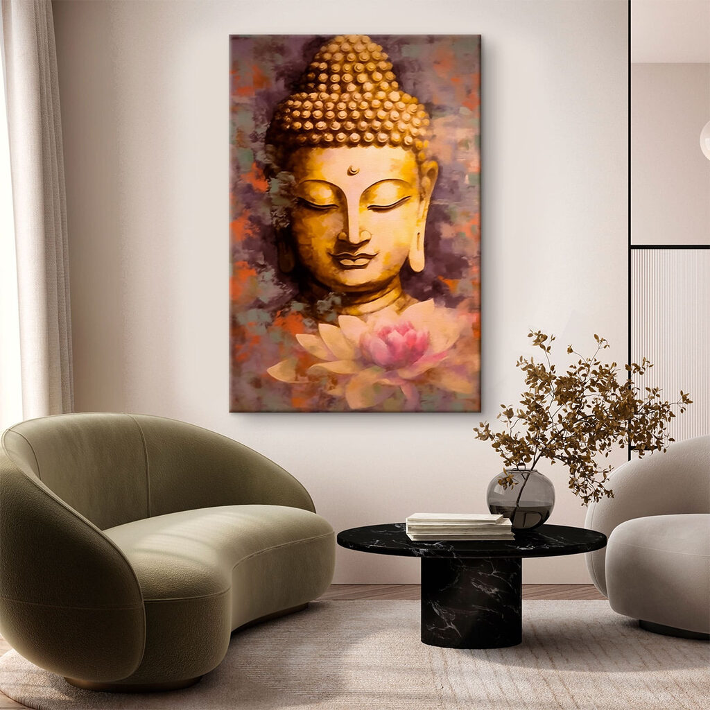 Buddha über rosa Lotus — Interieur 2
