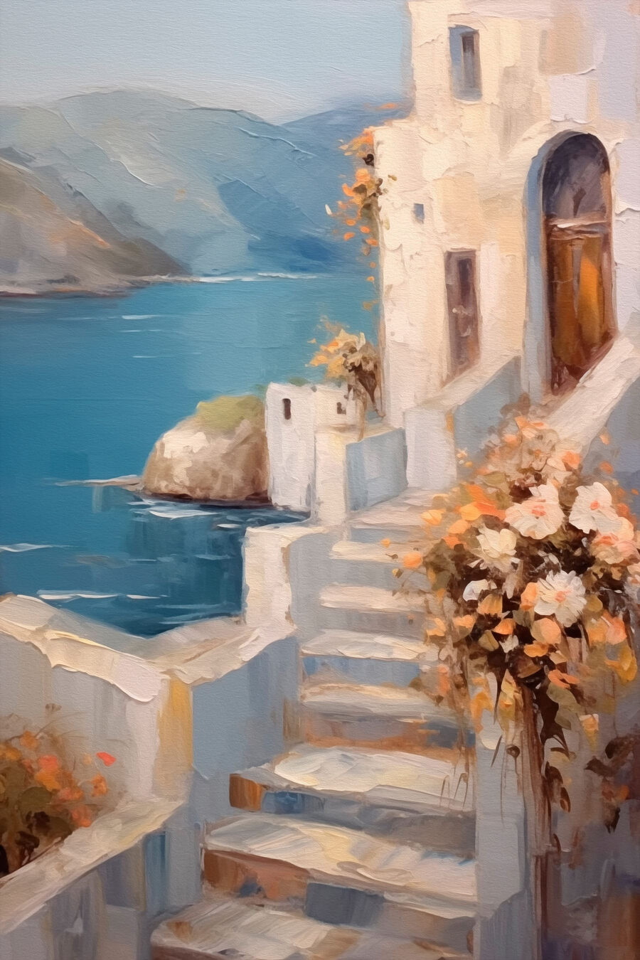 Steintreppe zum Meer — ganzes Design