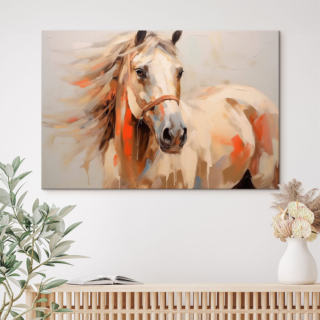 Pferd in warmen Pinselstrichen — Interieur 2