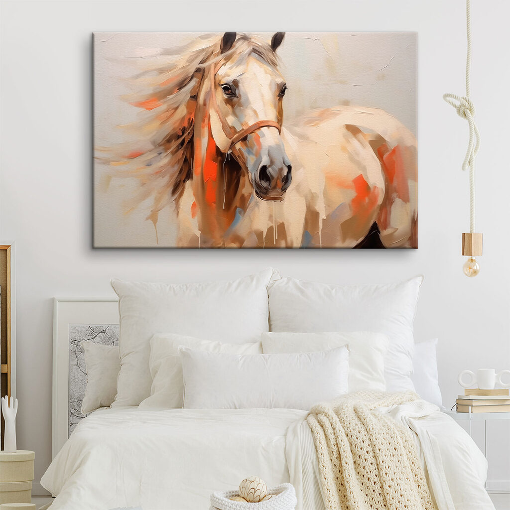 Pferd in warmen Pinselstrichen — Interieur 1