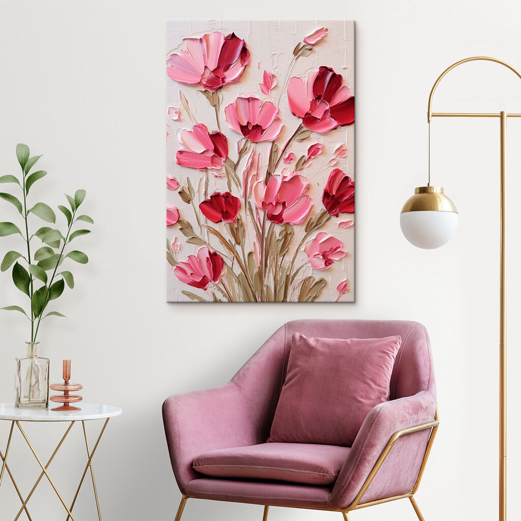 Rosa Mohnblumen — Interieur 1