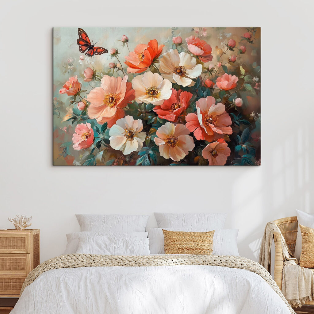 Schmetterling über Feldblumen — Interieur 2