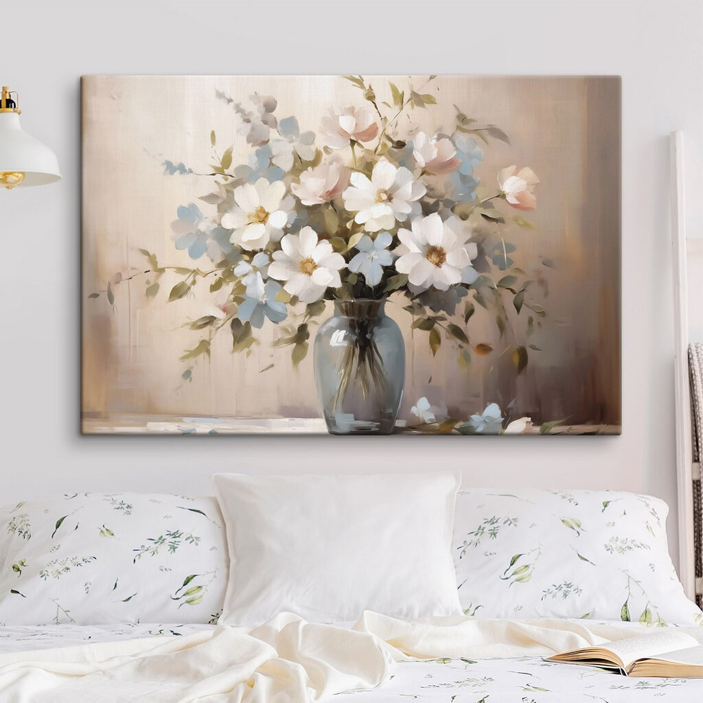 Strauß weißer Blumen — Interieur 1
