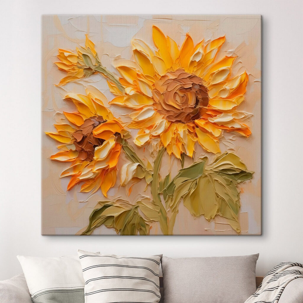 Gefaltete Sonnenblumen — Interieur 1