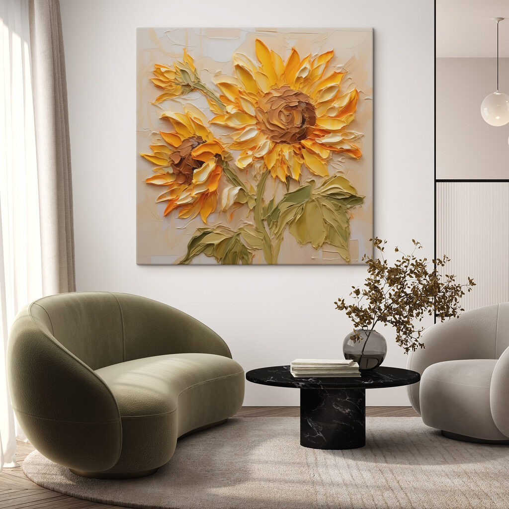 Gefaltete Sonnenblumen — Interieur 2