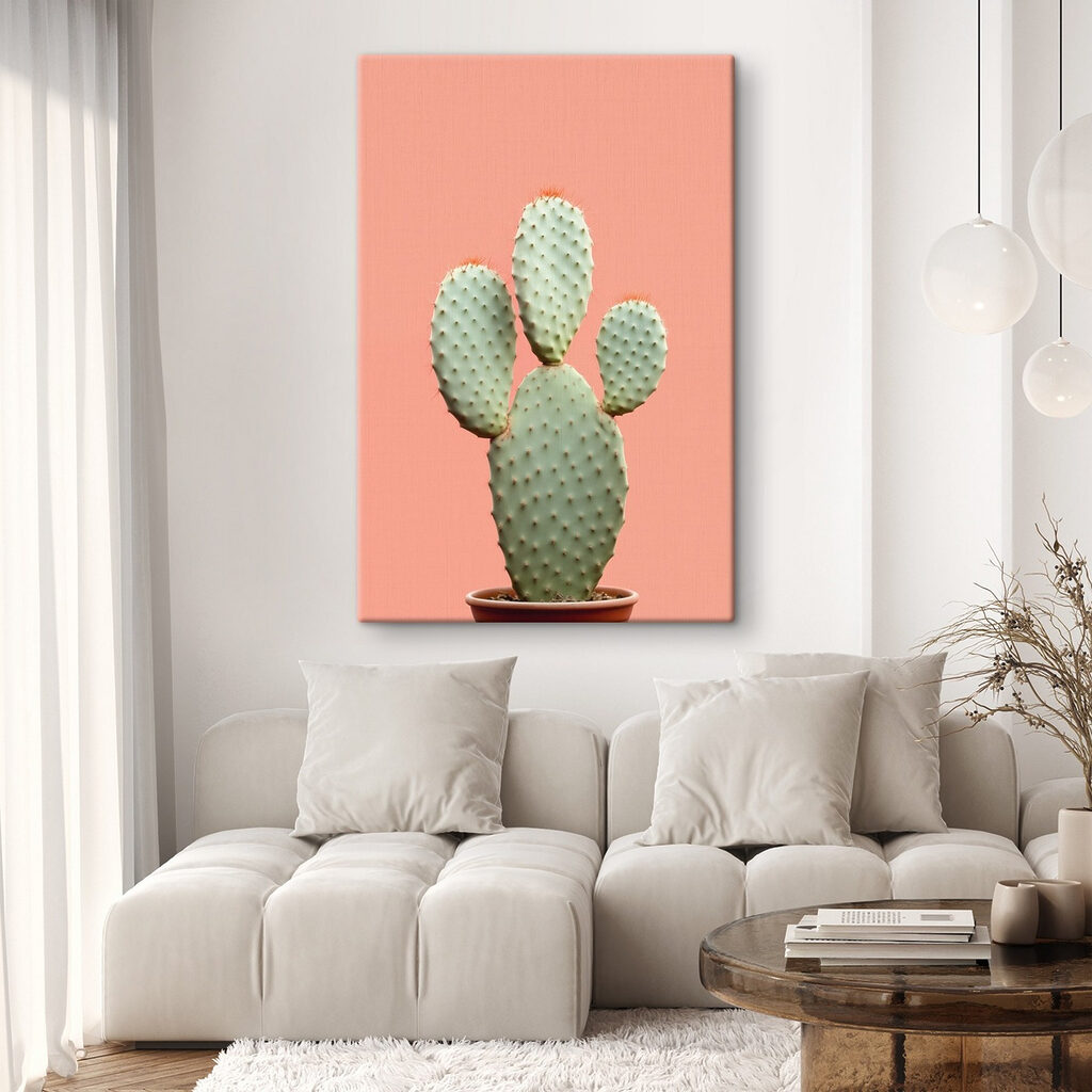 Kaktus vor Pfirsichrosa — Interieur 2