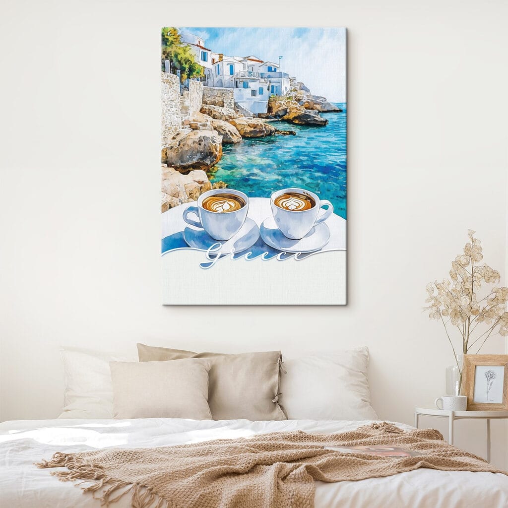 Cappuccino über azurblauer Bucht — Interieur 1
