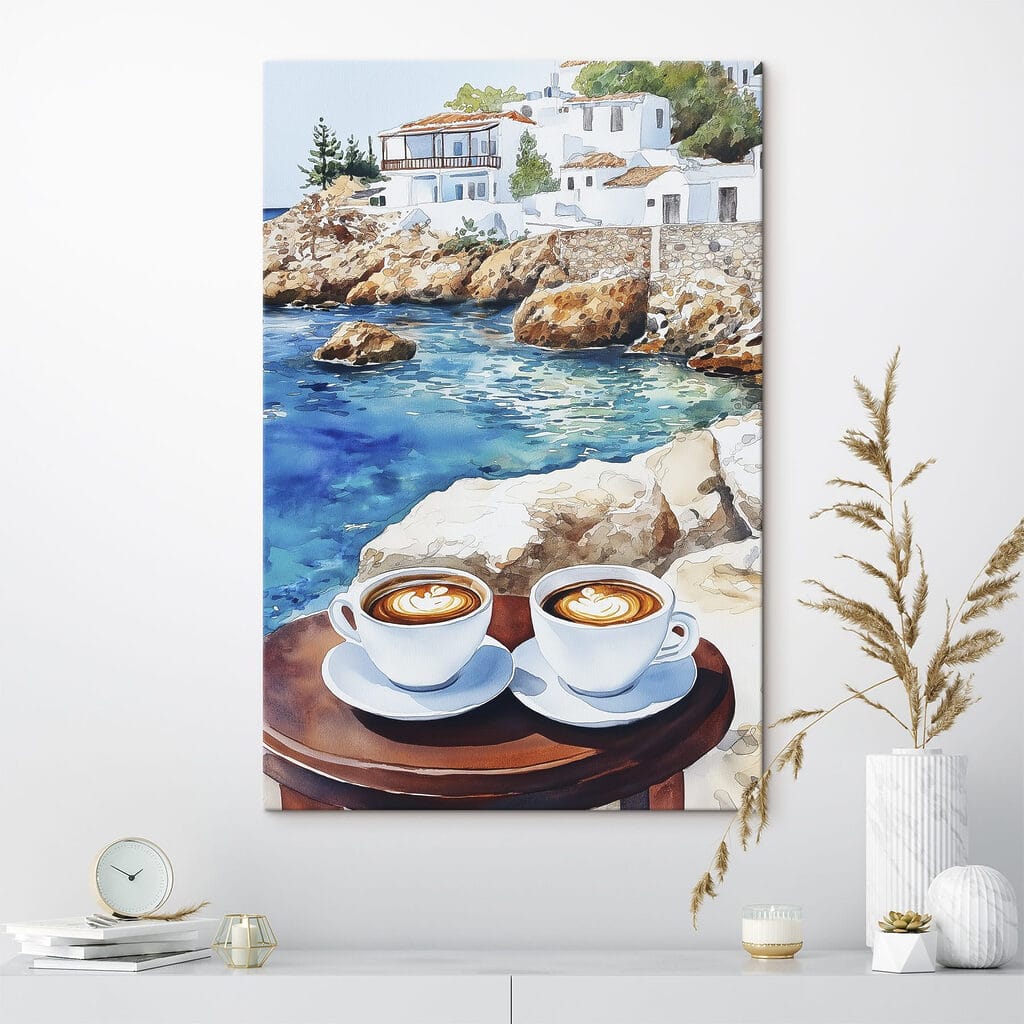 Kaffee bei weißen Küstenhäusern — Interieur 2