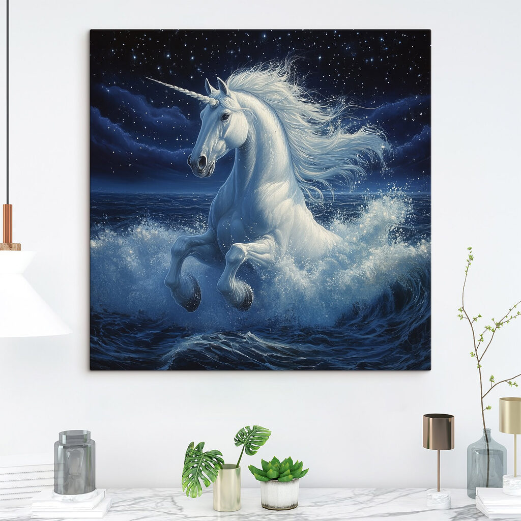 Einhorn in nächtlicher Brandung — Interieur 1