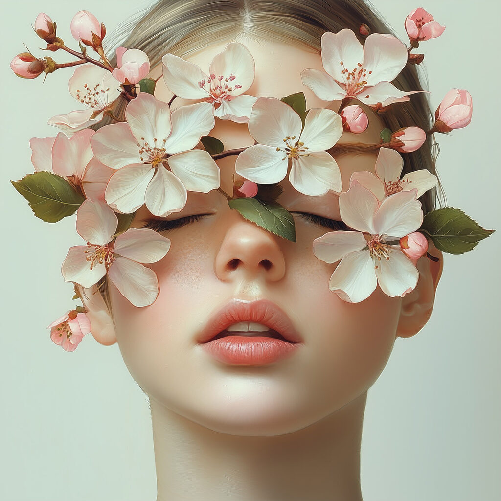 Blüten vor den Augen — ganzes Design