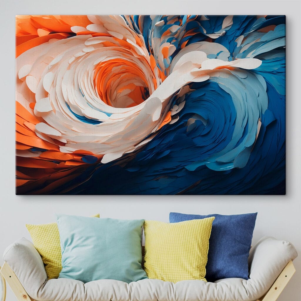 Strudel in Blau-Orange — Interieur 2
