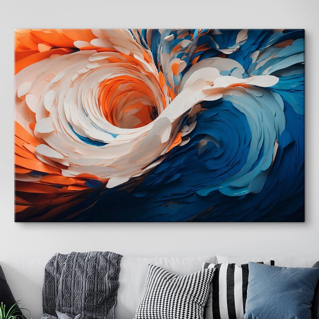 Strudel in Blau-Orange — Interieur 1