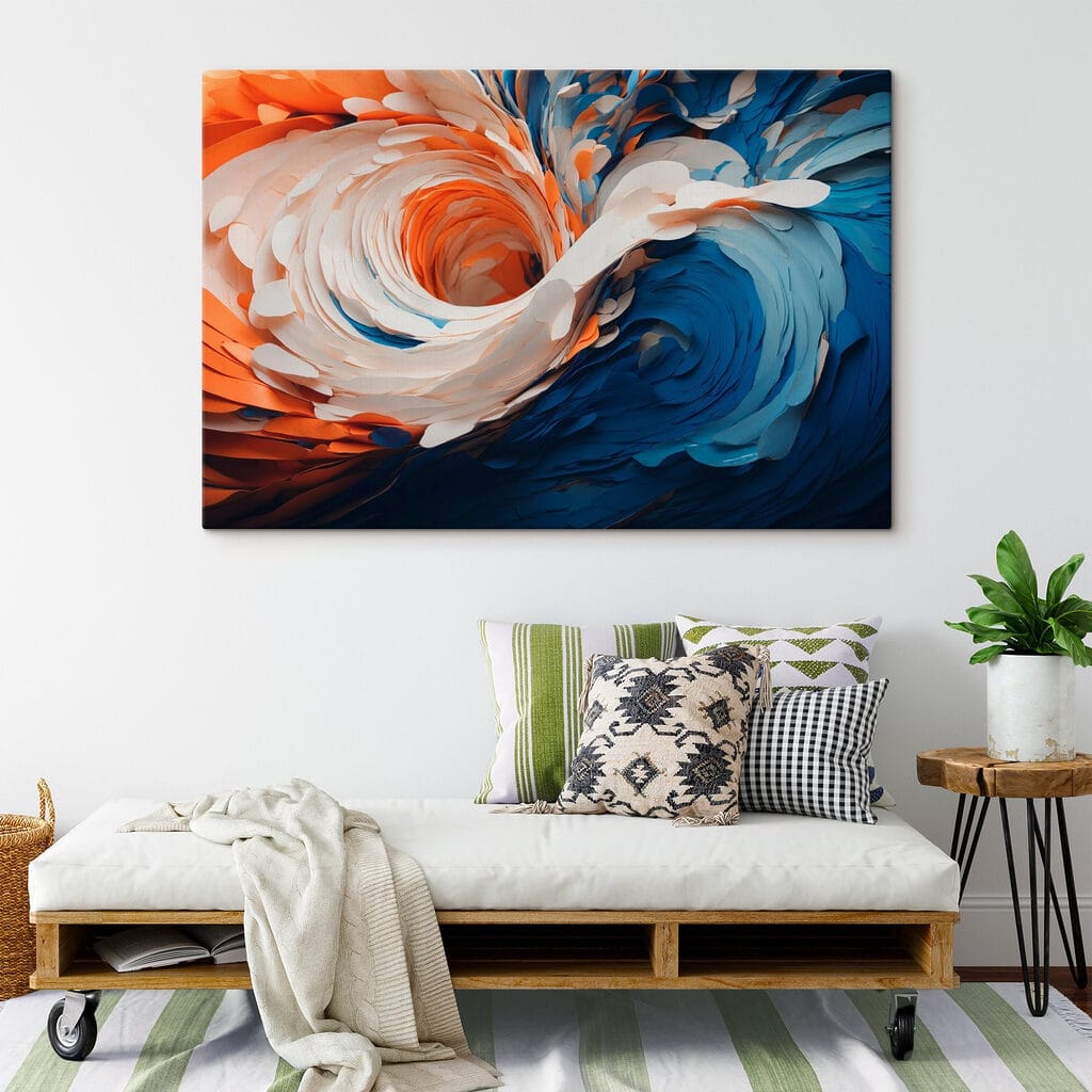 Strudel in Blau-Orange — Interieur 3