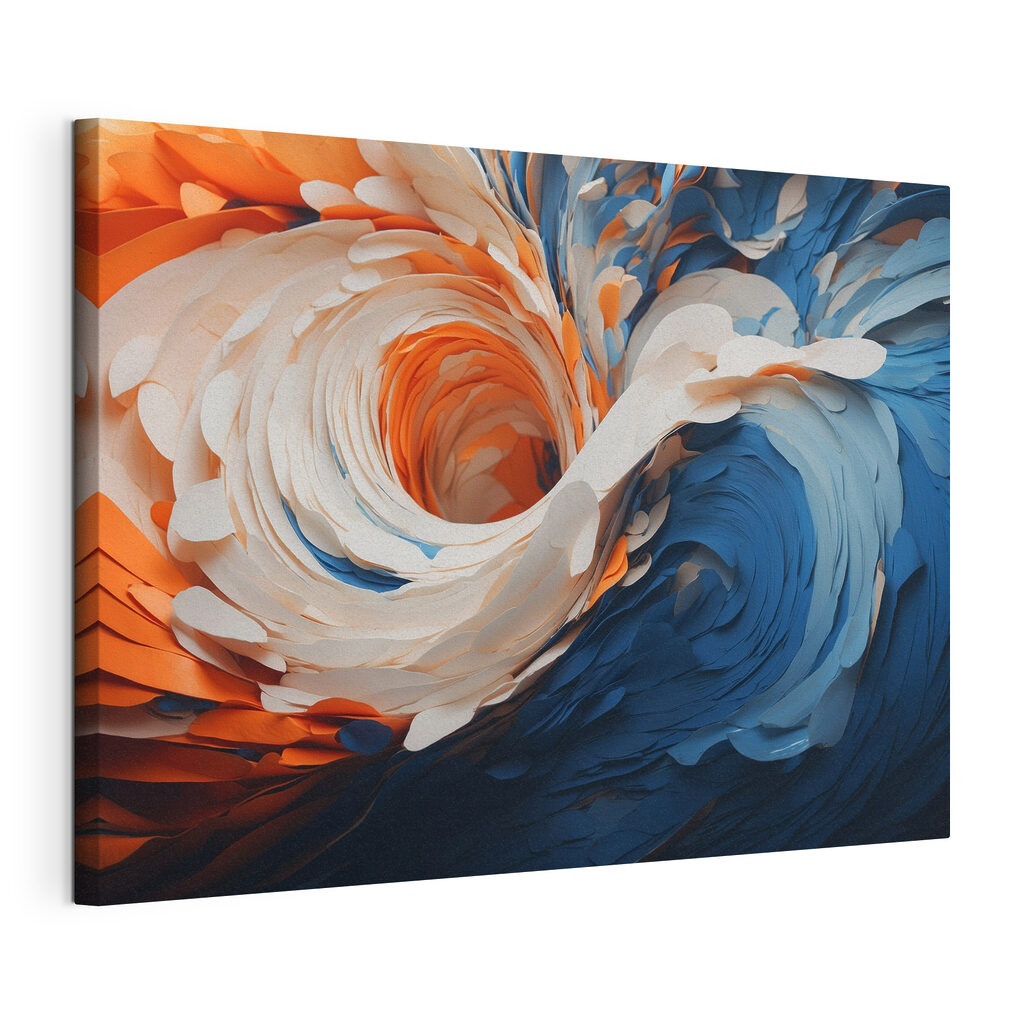 Strudel in Blau-Orange — Produktansicht