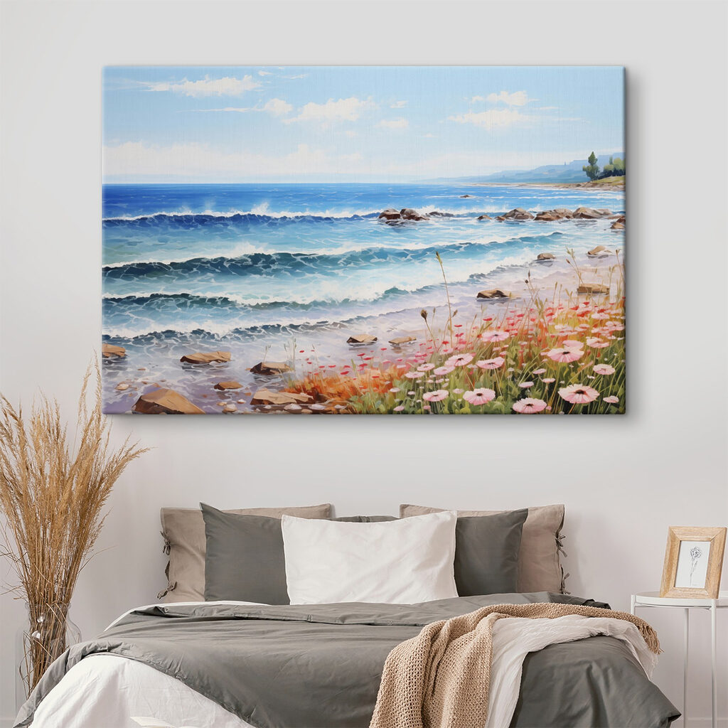 Blumenstrand unter klarem Blau — Interieur 2