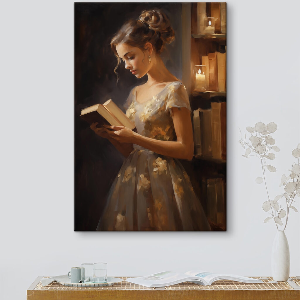 Lesen bei Kerzenlicht — Interieur 1