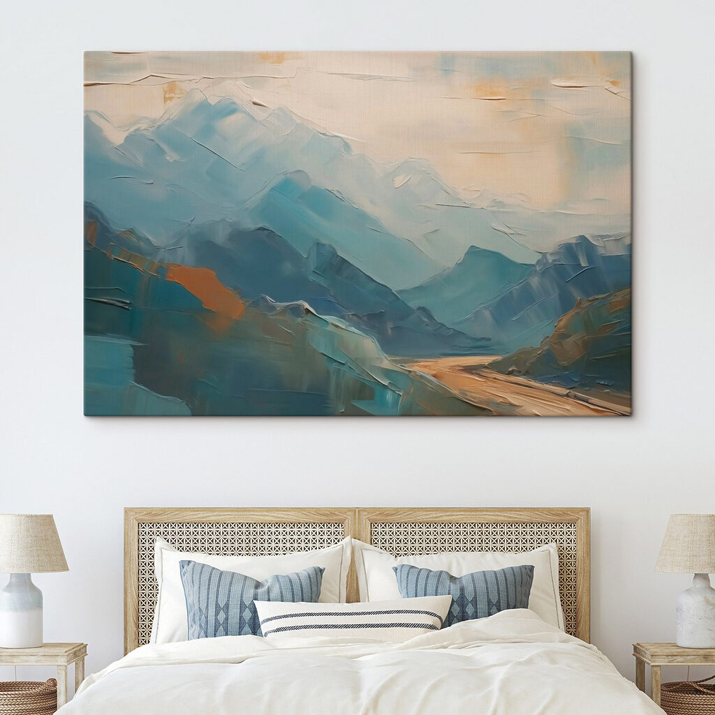 Blaue Berge mit Ockerpfad — Interieur 1