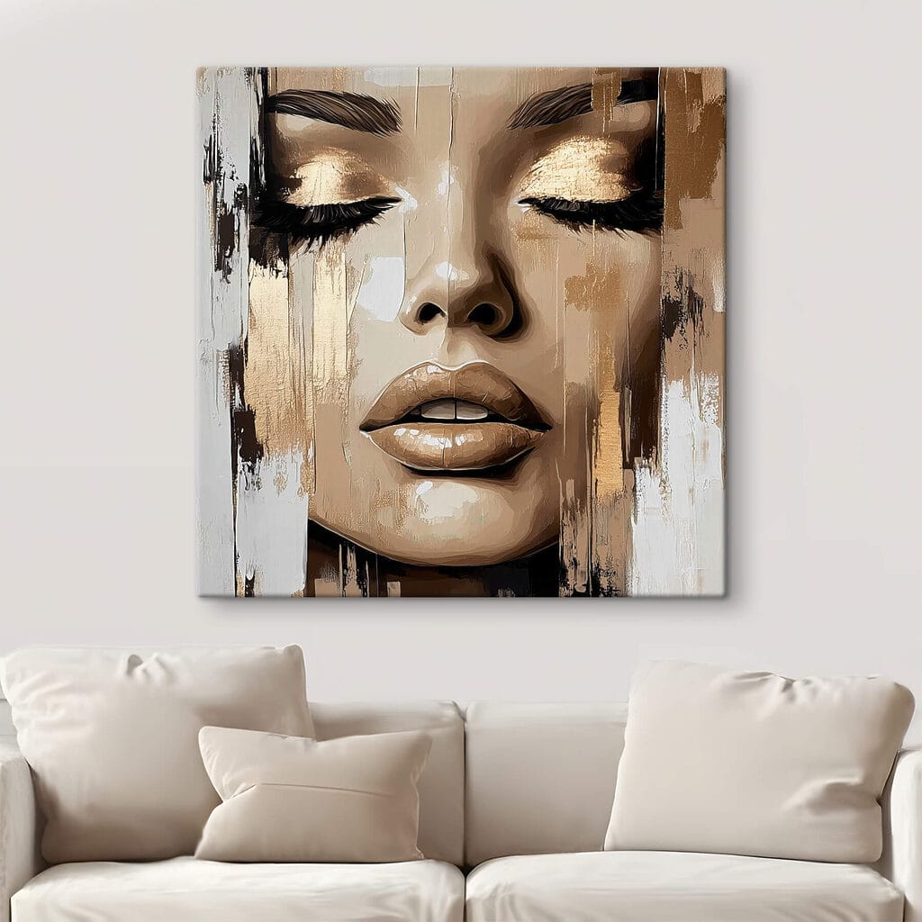 Geschlossene Augen in Beige — Interieur 3