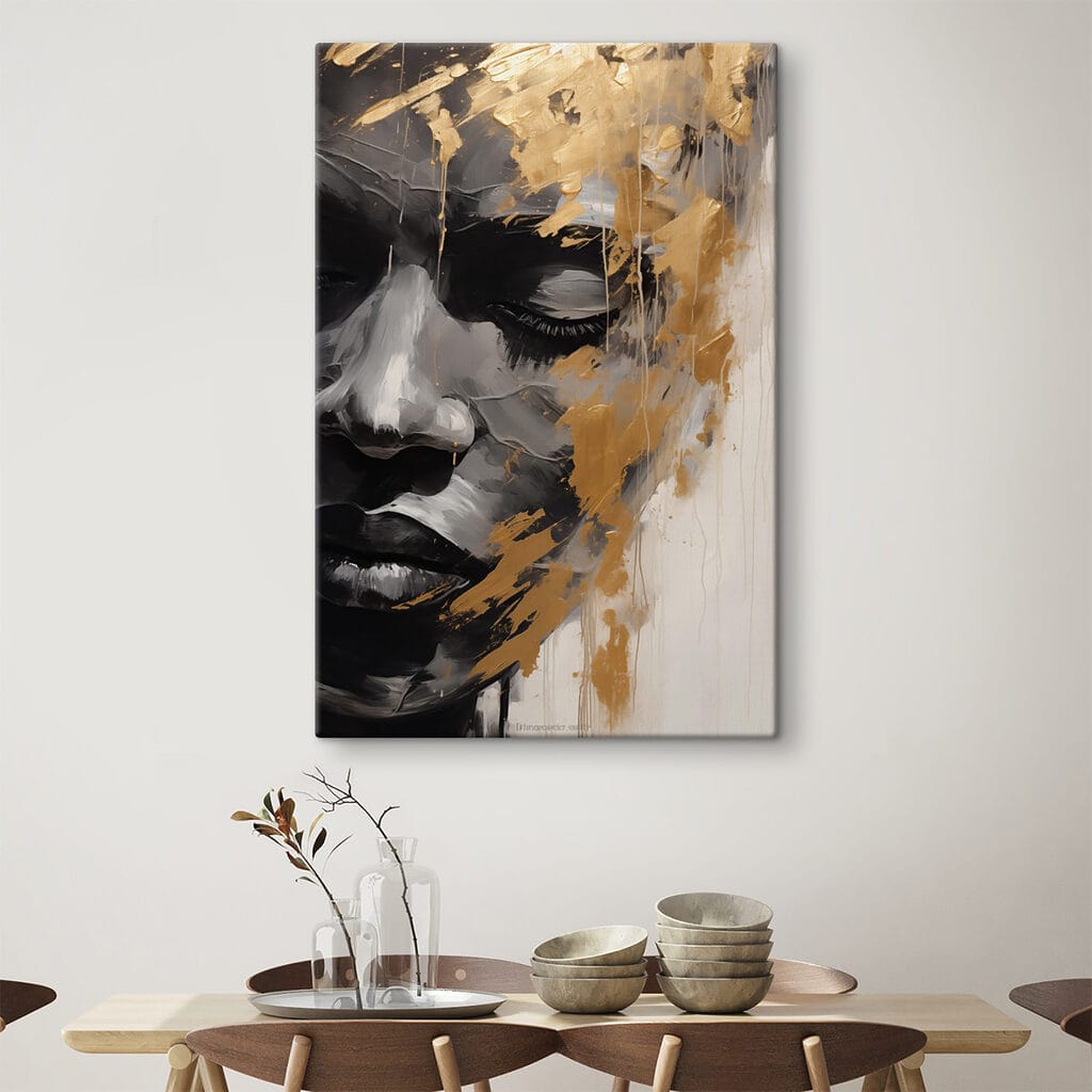 Dunkles Profil mit Goldspuren — Interieur 2