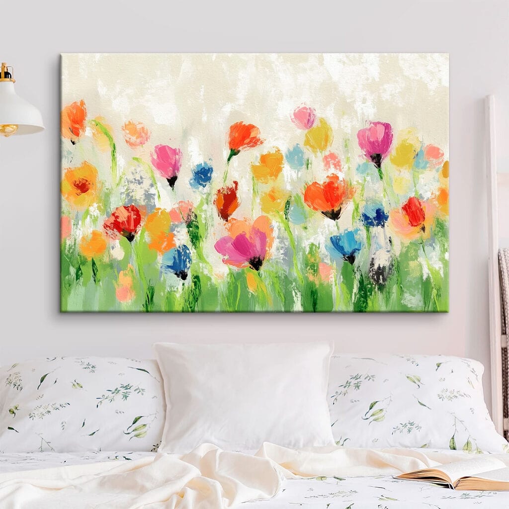Wildblumen in bunten Tupfern — Interieur 2