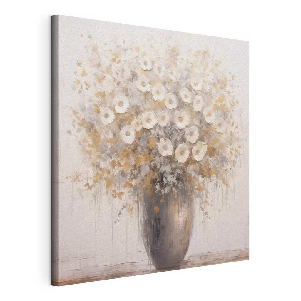 Kleine Blumen in Grau — Produktansicht