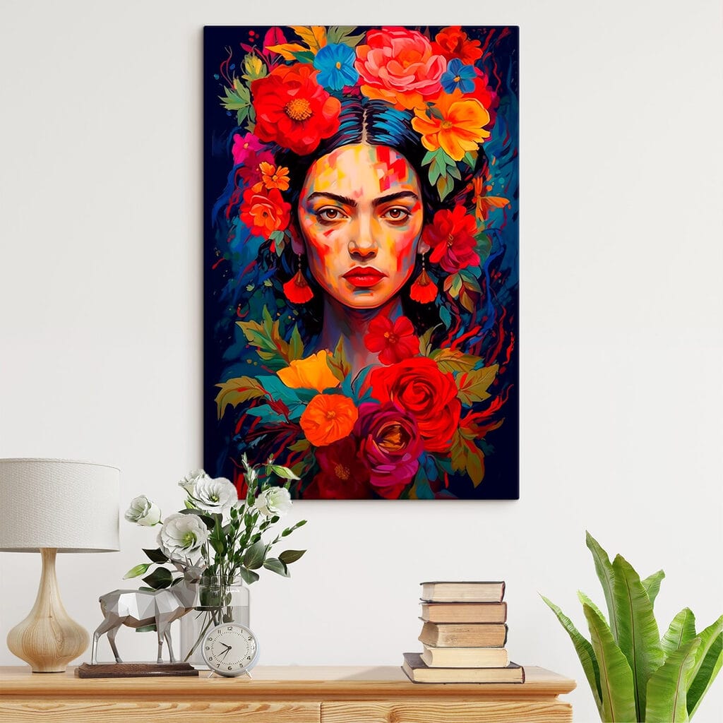 Frida zwischen feurigen Blüten — Interieur 2
